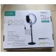 RING LIGHT LS-260-6 10.0" WITH PHONE HOLDER AND ADJUSTABLE STAND 3 COLOR LIGHT ADJUSTMENT BLACK RING LIGHT LS-260-6 10.0" WITH PHONE HOLDER AND ADJUSTABLE STAND 3 COLOR LIGHT ADJUSTMENT BLACK